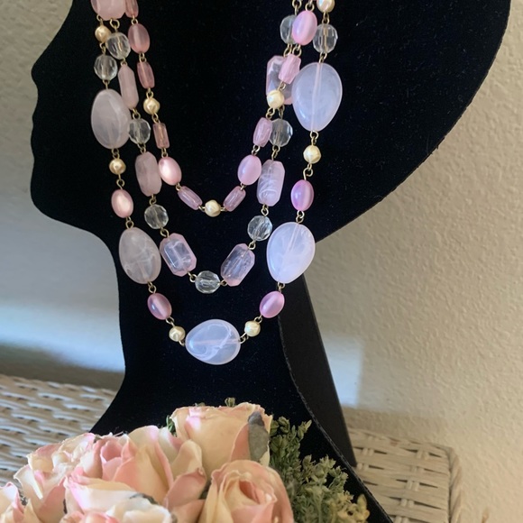 Robert Rose Jewelry Vintage Robert Rose Pink 3 Strand Poshmark
